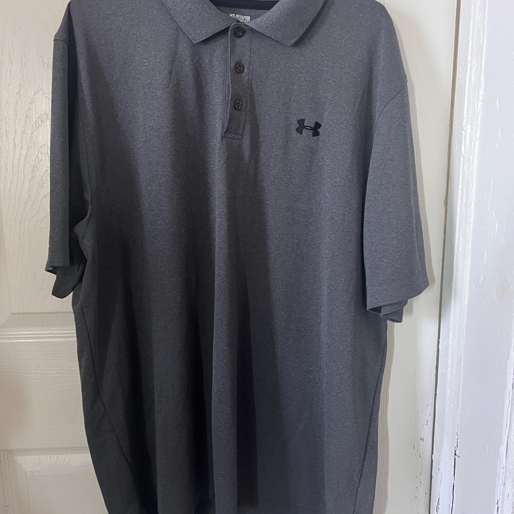 Under Armour Men's Gray Performance Polo - Short Sleeve
